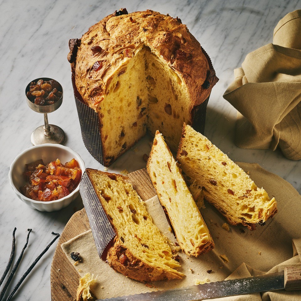 Panettone com suas cores e formas